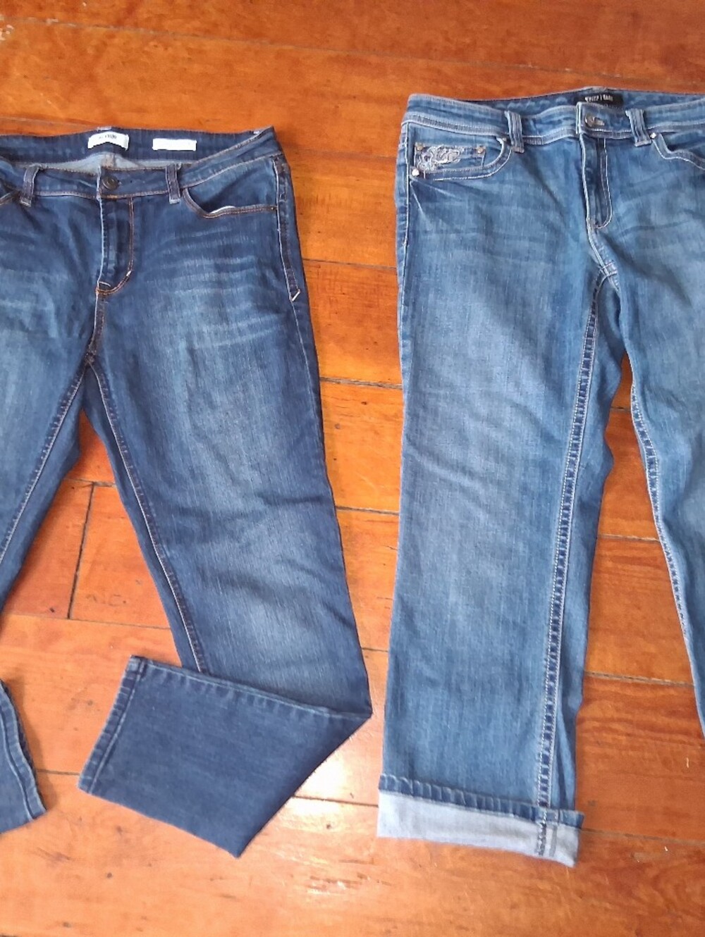 Women’s Blue Denim Jeans - Classic Mid Wash Size 10 Bundle